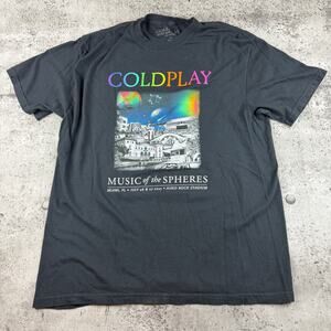 Coldplay Tour Shirt Music of the Spheres World Tour Size XL